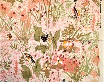 RESERVED - Fabric - cotton - Schumacher screen print - 22.5" x 48"
