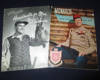 2 hand knit catalogs for men