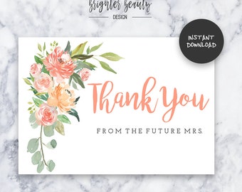 thank you cards for bridal showers