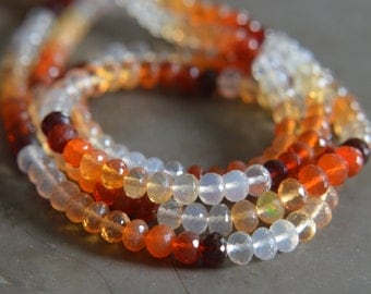 Mexican Fire Opal Rondelles
