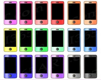 Cell phone clipart | Etsy