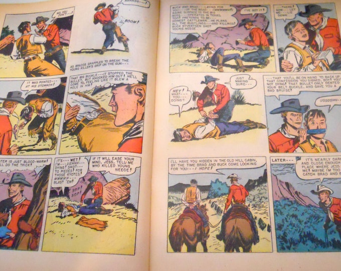 Zane Grey Comic Book, "Twin Sombreros", Vol. 1, No. 35 - Nov. 1957, Dell Comics