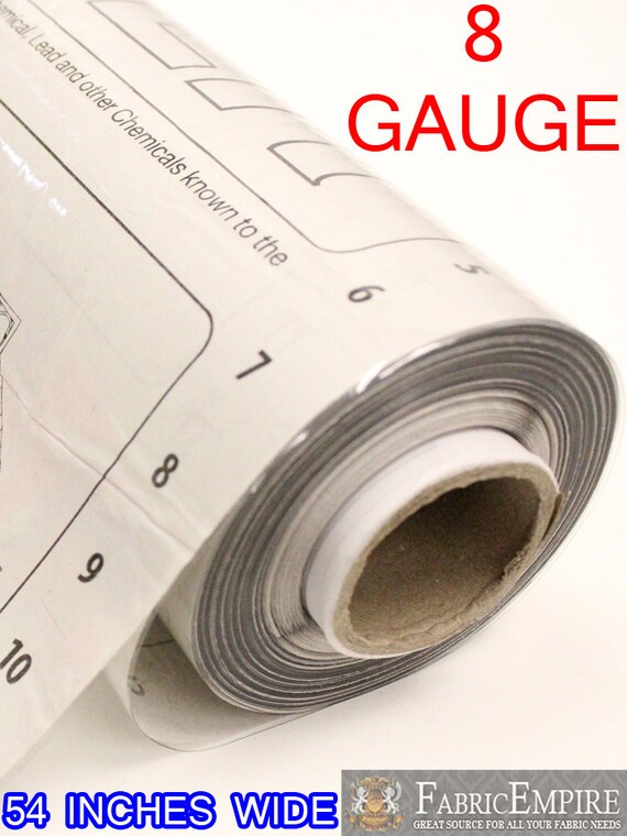 8 Gauge Clear Vinyl Plastic Fabric 54 Wide Sold By The