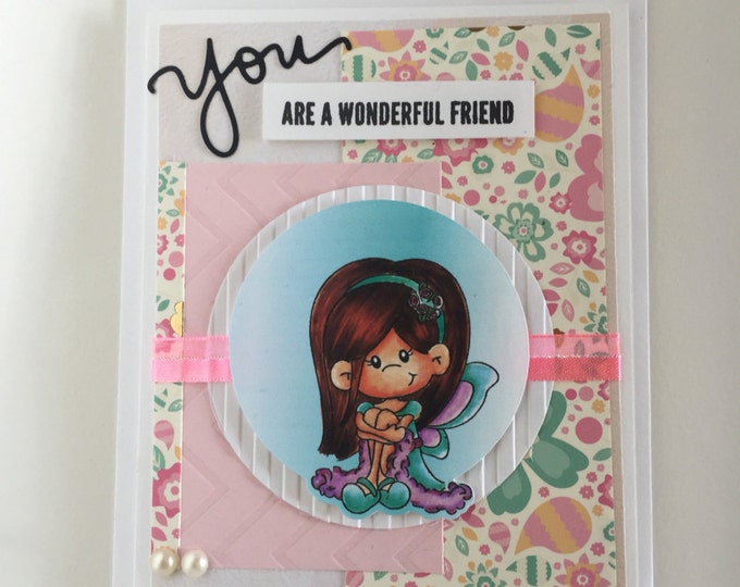 Friendship Cards, Just Because. Special Friends Handmade Card.