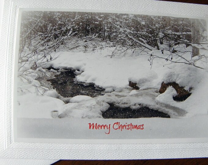 SNOW SCENE Holiday 12-piece Greeting Card Set; Free Shipping; Your Choice - 4 Styles; Original Photography; Digital Enhancements