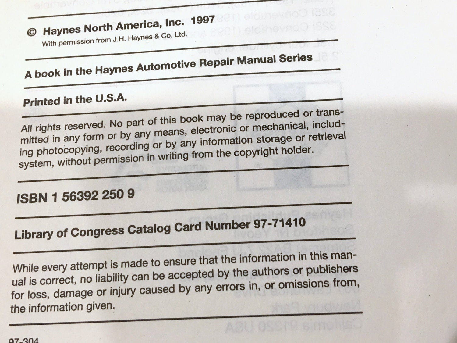 BMW Owner Manual 1995 AND 92 -97 BMW Repair Manual, Reference Book