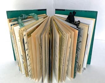 Vintage Junk Journal, Smash Book, Steampunk Journal, Glue Book, Art Journal, Found Paper Journal, Mixed Paper Journal, Mixed Media Journal
