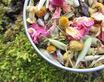 COMPOSURE Herbal Tea Blend, Organic Herb Tea, Organic Loose Herb Tea, Calming Tea, Relaxing Tea, Nervine Tea, Organic Tisane, Hygge