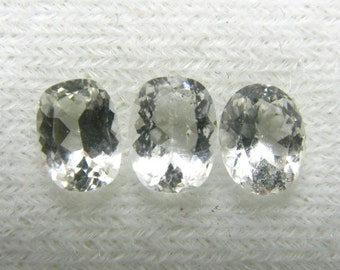 3x Gem Phenacite Phenakite Facetted Cut Stones From Russia - 1.24 tccw