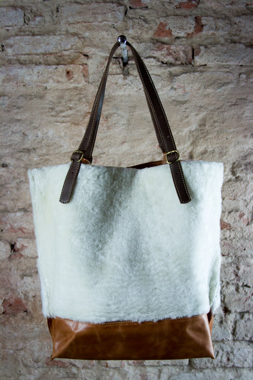 fluffy sheep bag