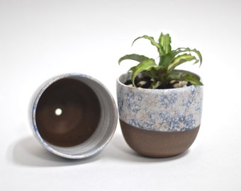 Succulent Planters - Handmade Ceramic Planters - Handmade Pottery - Flower Pot - Brooklyn Sidewalks Collection - Rustic planters