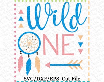 Wild One SVG Cutting File, first birthday svg, 1st birthday svg, birthday svg, tribal birthday svg, arrow birthday svg cut file