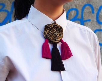 Tassel Brooch / Boho Jewelry / Elegant Jewelry / Pin / Gifts for her / Celtic Knot / Chanel Brooch / Brooch Pin / Brooch Bouquet / Hippie