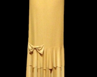 The Solid "Remi" Maxi Skirt (Double flounce bow skirt) several solid colors to choose from