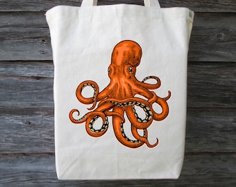 Tote bag octopus | Etsy