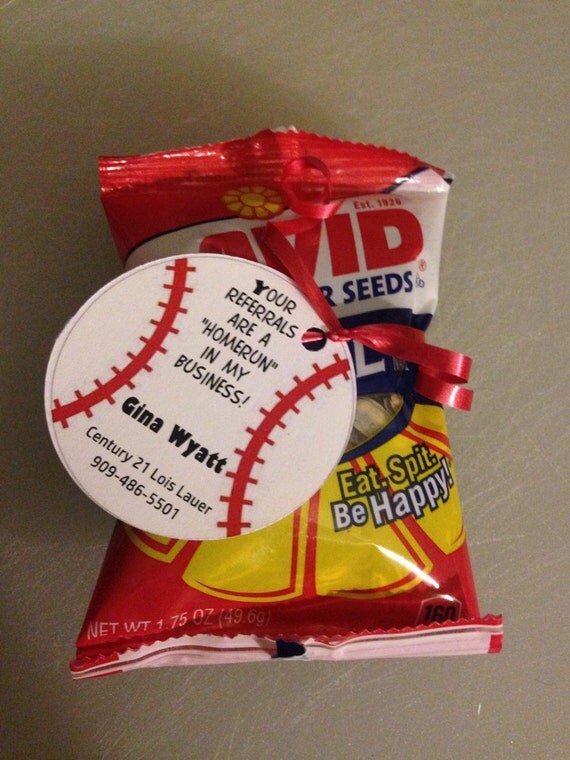 Baseball themed Realtor popbys 20 items