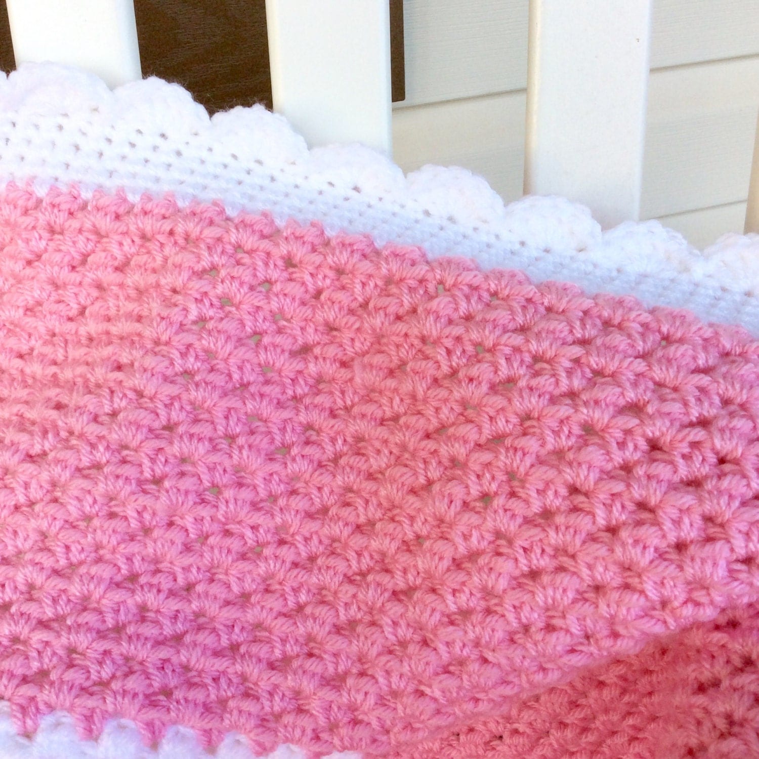 Easy Baby Blanket Crochet Pattern Beginner or Intermediate