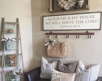 As for me and my house sign