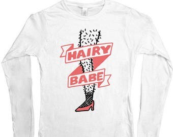 Hairy Babe -- Women's Long-Sleeve