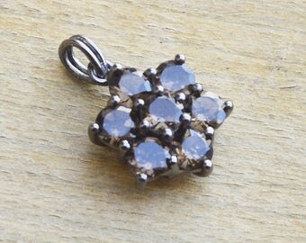 Natural Smoky Quartz Pandant, Smoky Oxidised Silver Pandant, Unique Gift Pandant Jewelry, Oxidised Sterling Silver Pendant Necklace