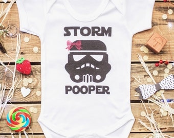 Pink Bow Storm Pooper Baby Girl Birth Outfit Baby Favourite - Girls Clone Baby Galaxy Star