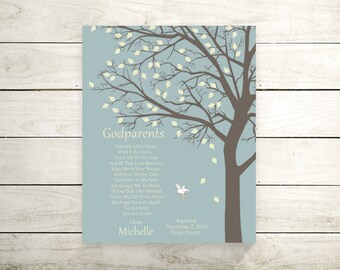 Godparents Baptism Gift Godparents Gifts Personalized Gift For Godparents Christening Gift from Godparents Baptism Keepsake- 32677