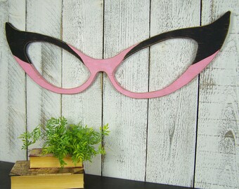 Cat Eye Glasses Optometry Art Optometrist Gift Eyeglasses Wall Decor Optometry Gift Optometry Wall Art Gallery Wall Oversized Eyeglasses