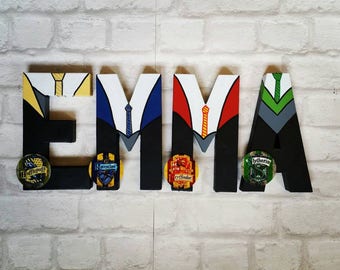 Harry Potter Letters. Personalised Hand Painted Papier Mache Letters. Harry Potter Hogwarts Uniform Kids Name. MADE TO ORDER