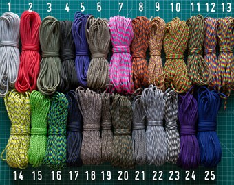 Big SALE 550 paracord type III commercial 7 strand nylon made in USA - 10 feet
