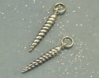 Sterling Silver Unicorn Horn Charm