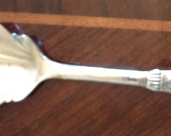 Antique Newport/Chicago Pattern Sugar Spoon Silver Plate
