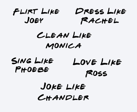 Download SVG friends characters flirt like joey dress like rachel