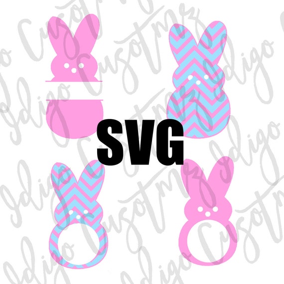 Download Bunny Peep Monogram Frame Svg, Bunny Monogram, Easter ...