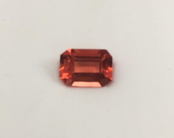 Lovely orange andesine natural gemstone.