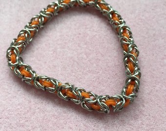 Stretchy Stainless Steel Chainmaille Bracelet
