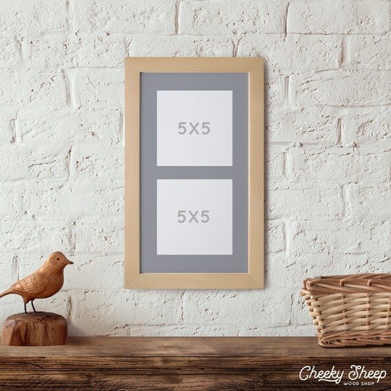 7x13 Matted Picture Frame for 25x5 photos 5x5 Piture Frame