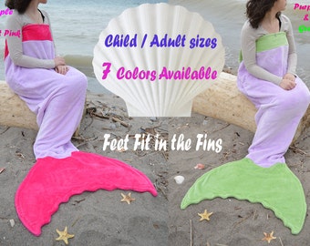 Mermaid tail blanket, easter gift, mermaid tail blanket adult, Mermaid tail blanket Kids, sleeping bag, Child mermaid blanket