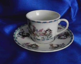 Cup & Saucer "Kitterns" Celebrating Animals / Comfronting Cruelity Worldwide, by The Humane Society