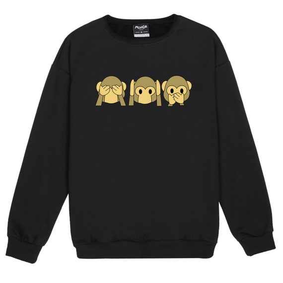 Emoji Sweater Jumper Womens Ladies Fun Tumblr Hipster Swag