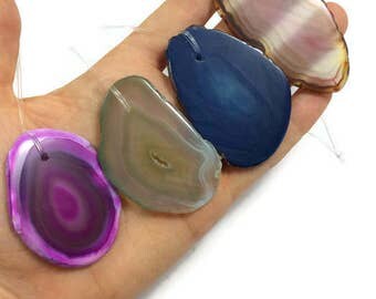 Agate Slice Crystal Car Charm- Rear View Mirror Hanger- Car Accessories For Women- Rear View Mirror Accessories- Car Decor- Car Decoration