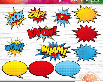 Superheroes Clip Art Etsy Superheroes Clip Art Etsy