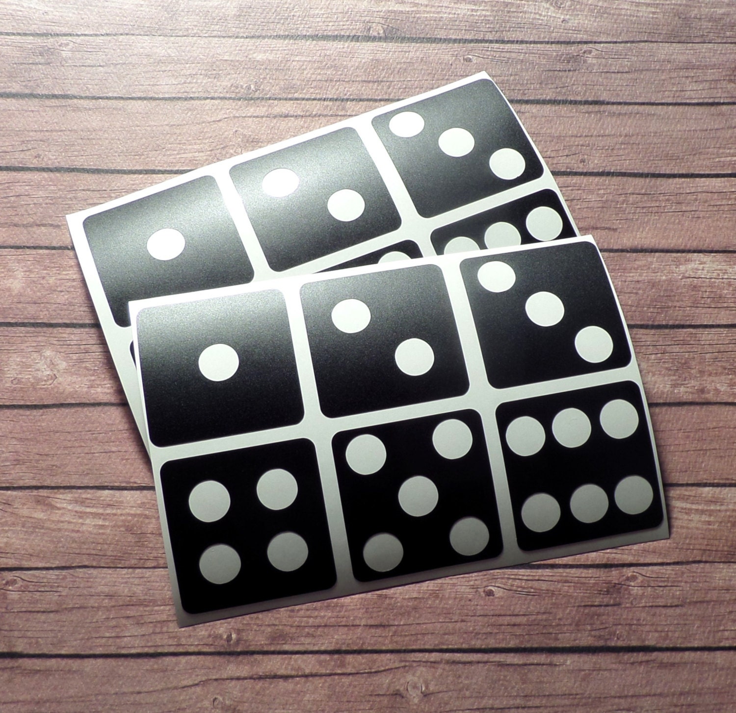 36 Dice Stickers vinyl dice decals casino party envelope