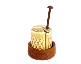 Quistgaard Relief cruet set from Kronjyden and NIssen