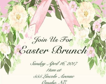 Easter brunch invite | Etsy