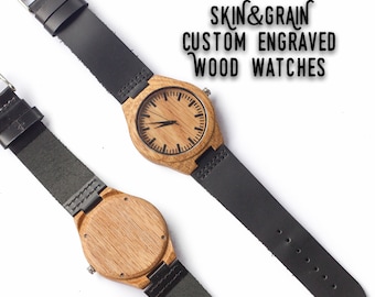 Custom Watch, Men Wood Watches, Watch Wood, Mens Watch Wood, Fathers Day from Son, Watch Band, Anniversary Gift, Mens Gift Watch, Mens Watch