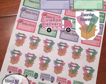LulaRoe Consultant Planner Stickers Glossy or Matte made for Erin Condren Happy Planner Kate Spade 2016-2017