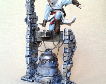 Altair figurine Assassin's Creed figurine Assassin sculpture Handmade miniature Ezio Connor Collectible figure