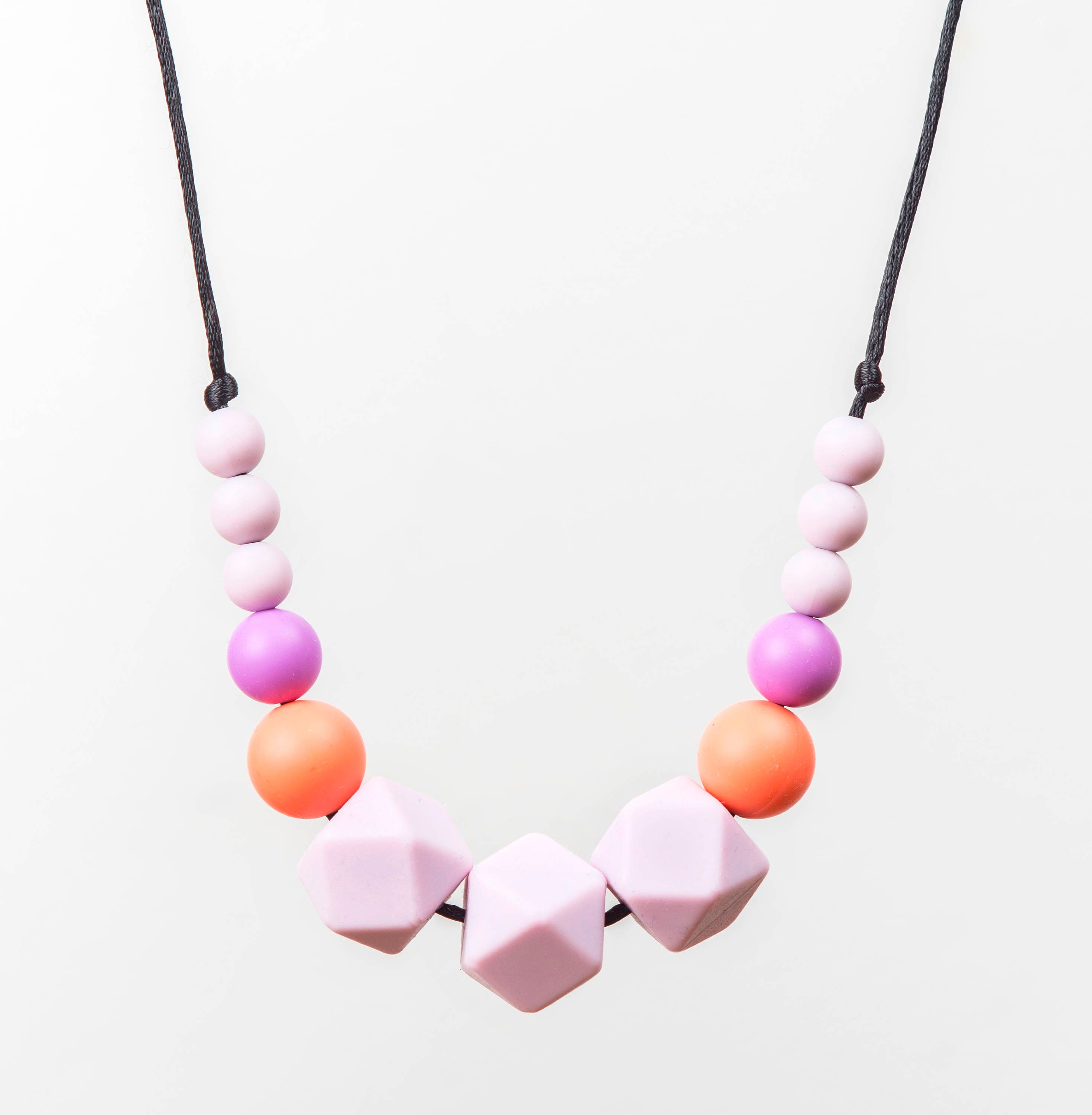 Teething necklace Silicone beads Style 122. Unique Baby