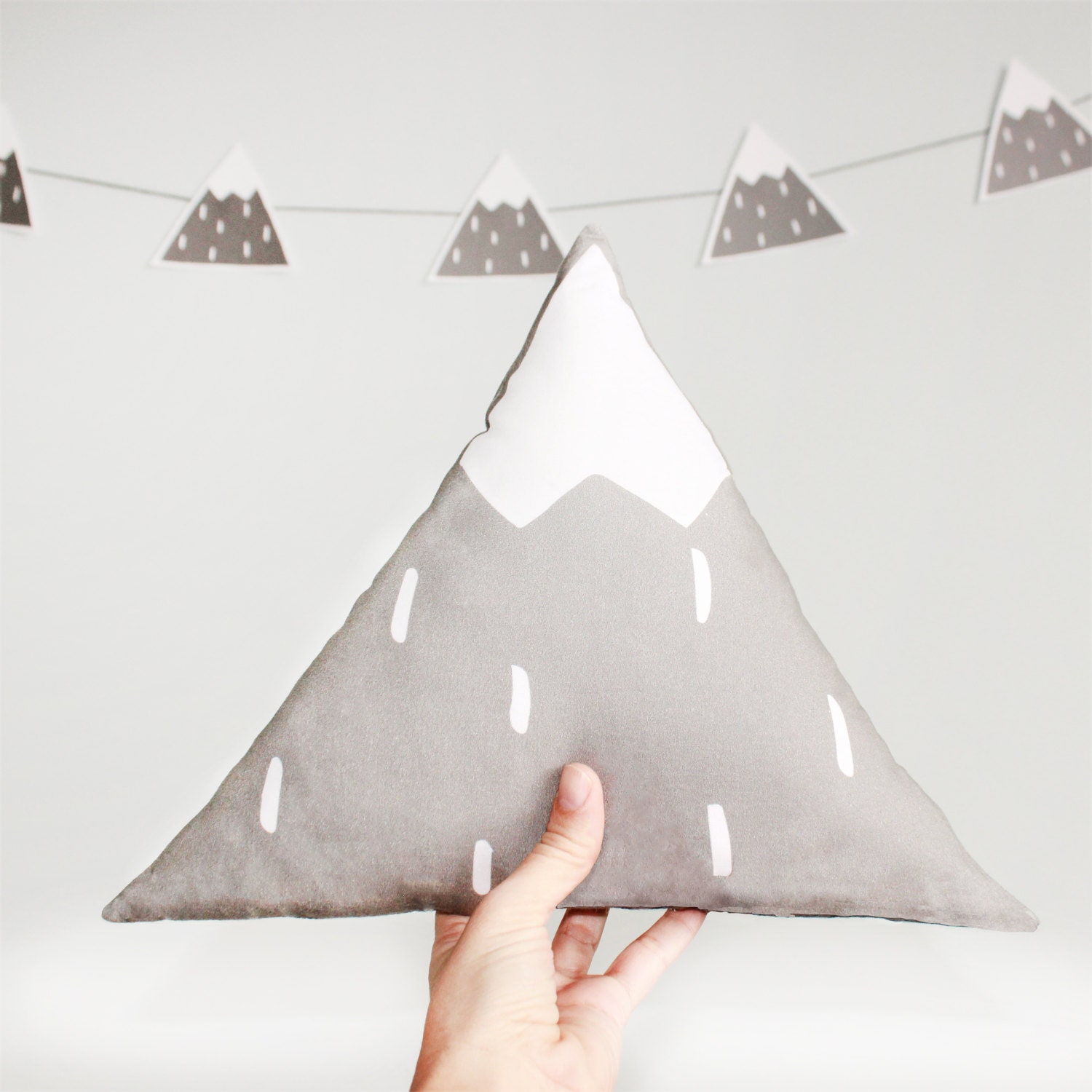 Mountain pillow mountain cushion woodlands pillow modern