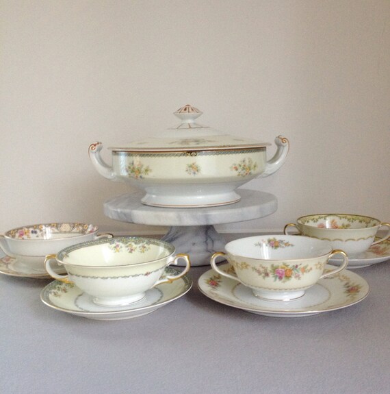 Vintage Soup BowlsSoup TureenSoup Bowl with HandlesCream